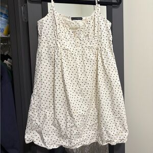 Brandy Melville White Polka Dot Dress